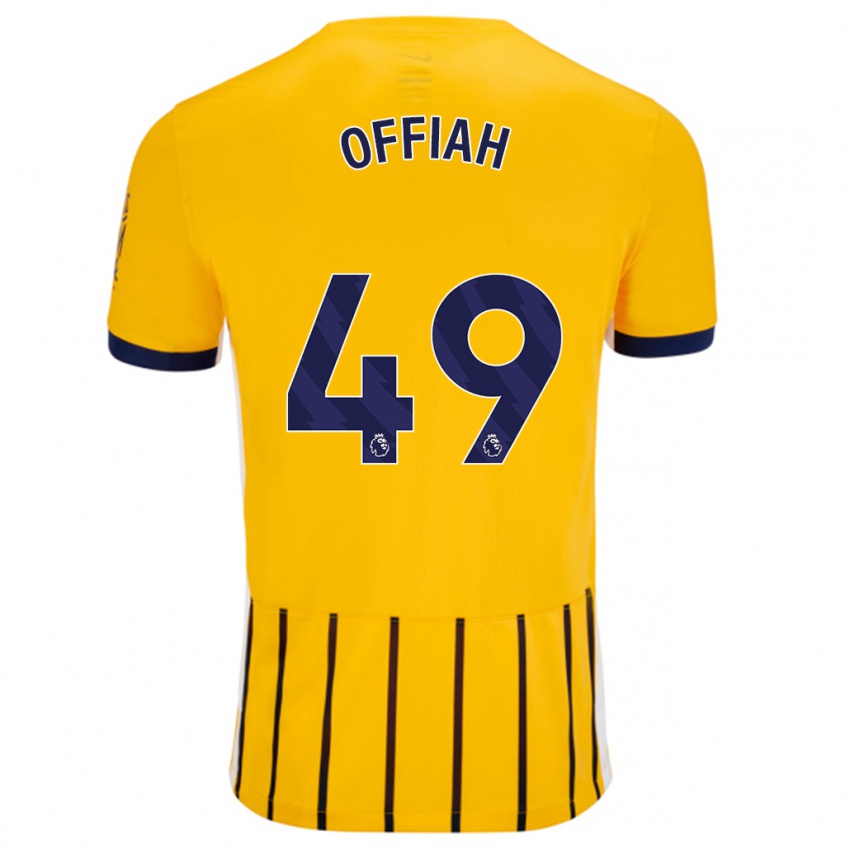 Criança Camisola Odel Offiah #49 Azuis Dourados Alternativa 2024/25 Camisa Brasil