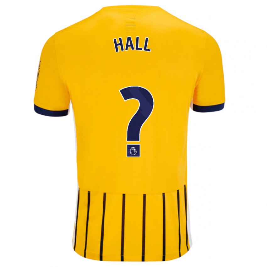 Criança Camisola Steven Hall #0 Azuis Dourados Alternativa 2024/25 Camisa Brasil