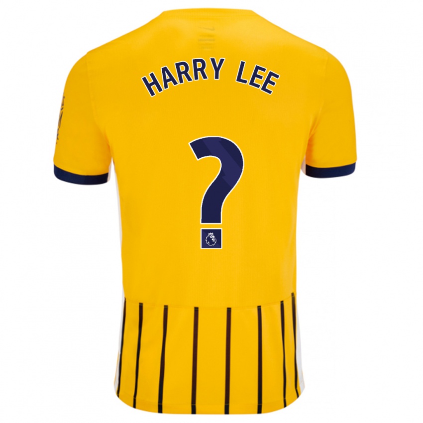 Criança Camisola Harry Lee #0 Azuis Dourados Alternativa 2024/25 Camisa Brasil