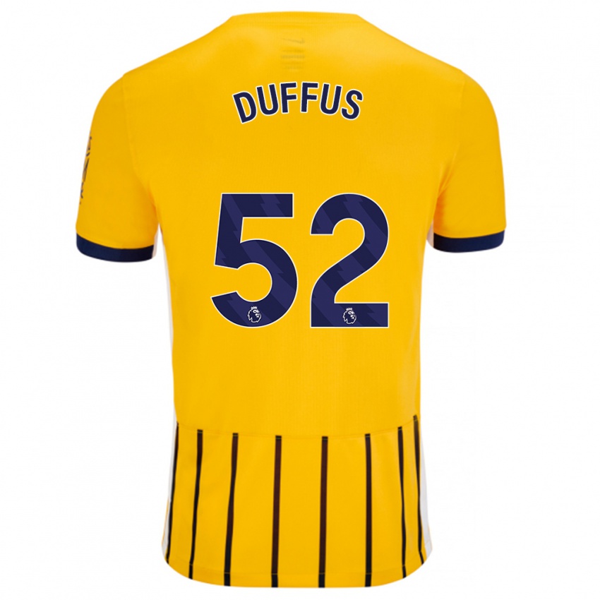 Criança Camisola Josh Duffus #52 Azuis Dourados Alternativa 2024/25 Camisa Brasil