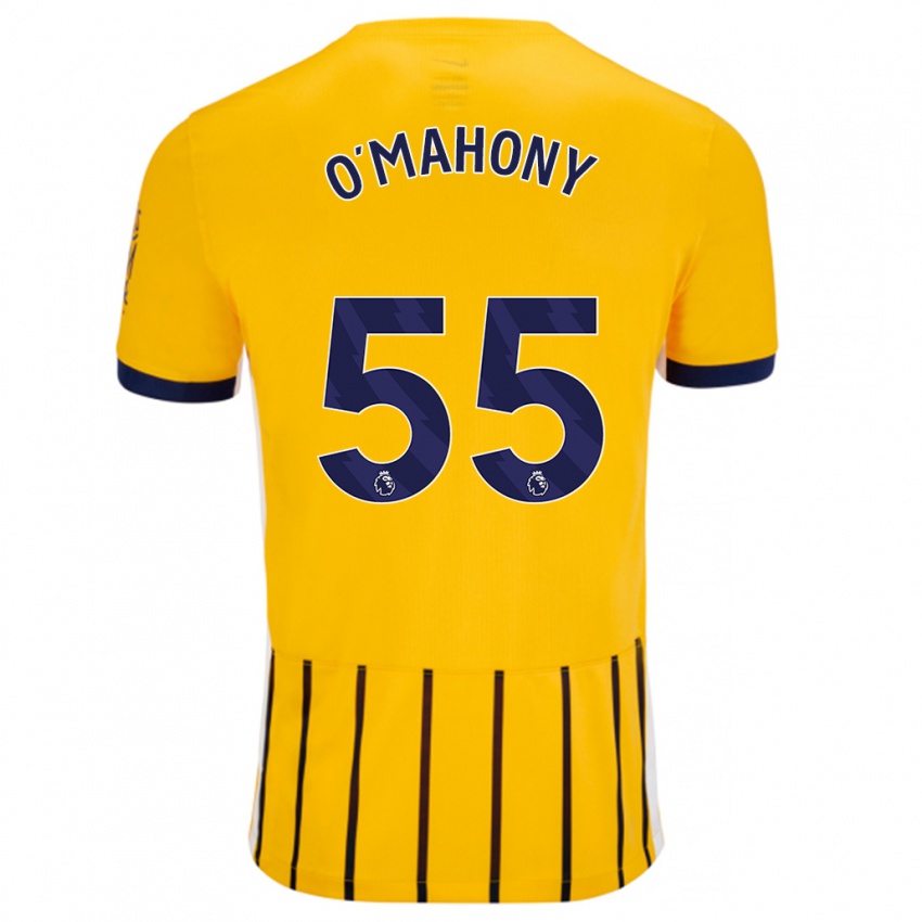 Criança Camisola Mark O'mahony #55 Azuis Dourados Alternativa 2024/25 Camisa Brasil