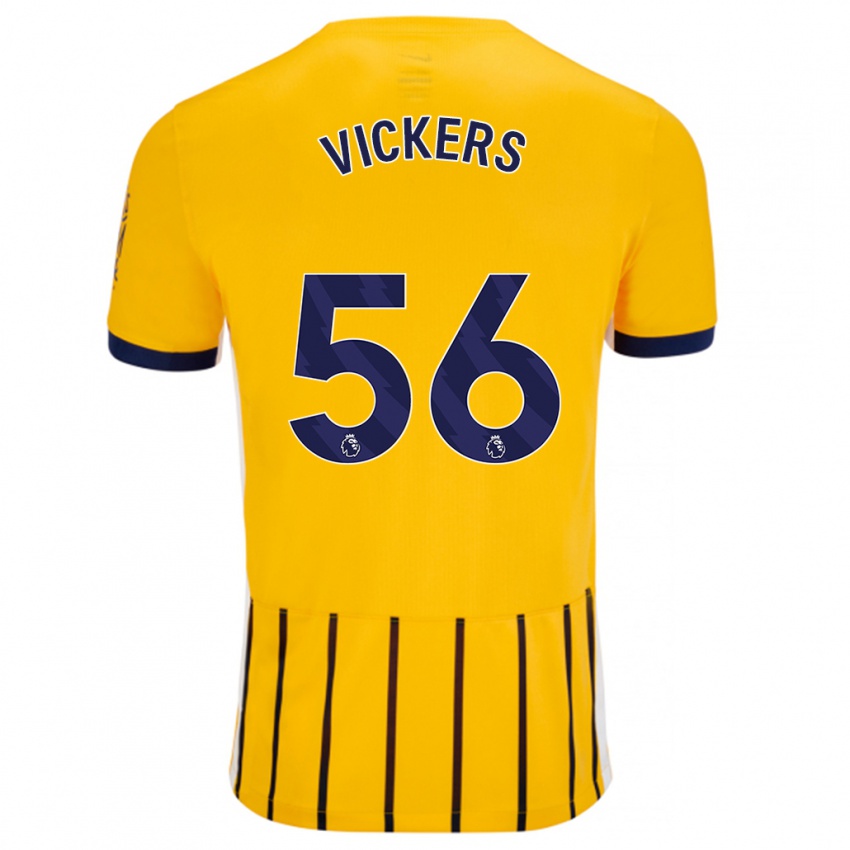 Criança Camisola Caylan Vickers #56 Azuis Dourados Alternativa 2024/25 Camisa Brasil