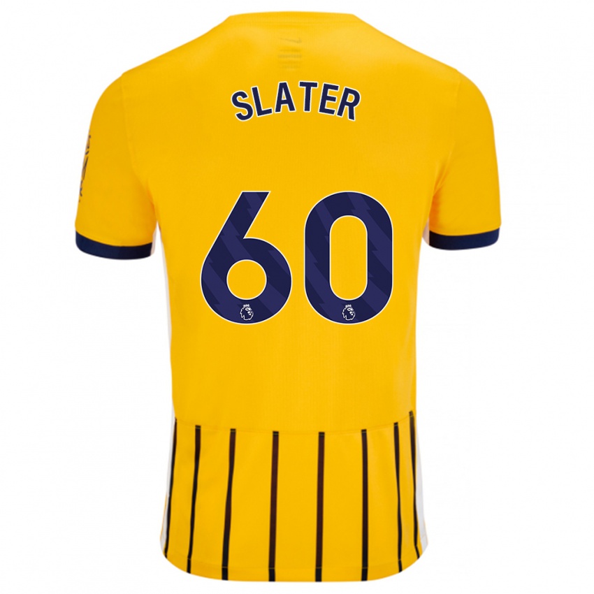 Criança Camisola Jacob Slater #60 Azuis Dourados Alternativa 2024/25 Camisa Brasil