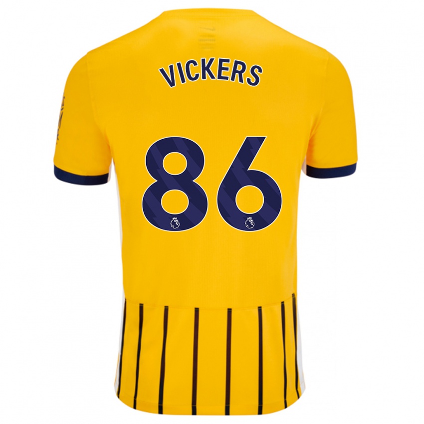 Criança Camisola Jacob Vickers #86 Azuis Dourados Alternativa 2024/25 Camisa Brasil