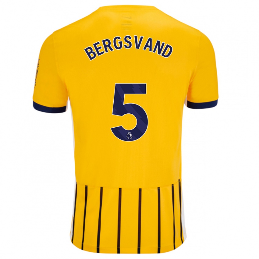 Criança Camisola Guro Bergsvand #5 Azuis Dourados Alternativa 2024/25 Camisa Brasil