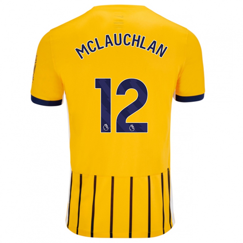 Criança Camisola Rachel Mclauchlan #12 Azuis Dourados Alternativa 2024/25 Camisa Brasil