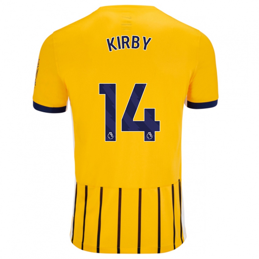 Criança Camisola Fran Kirby #14 Azuis Dourados Alternativa 2024/25 Camisa Brasil