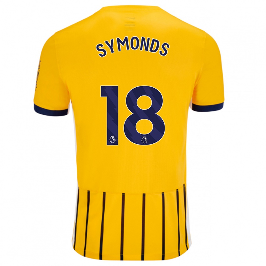 Criança Camisola Maisie Symonds #18 Azuis Dourados Alternativa 2024/25 Camisa Brasil