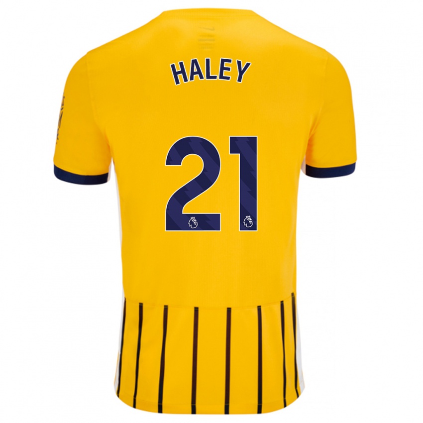 Criança Camisola Madison Haley #21 Azuis Dourados Alternativa 2024/25 Camisa Brasil