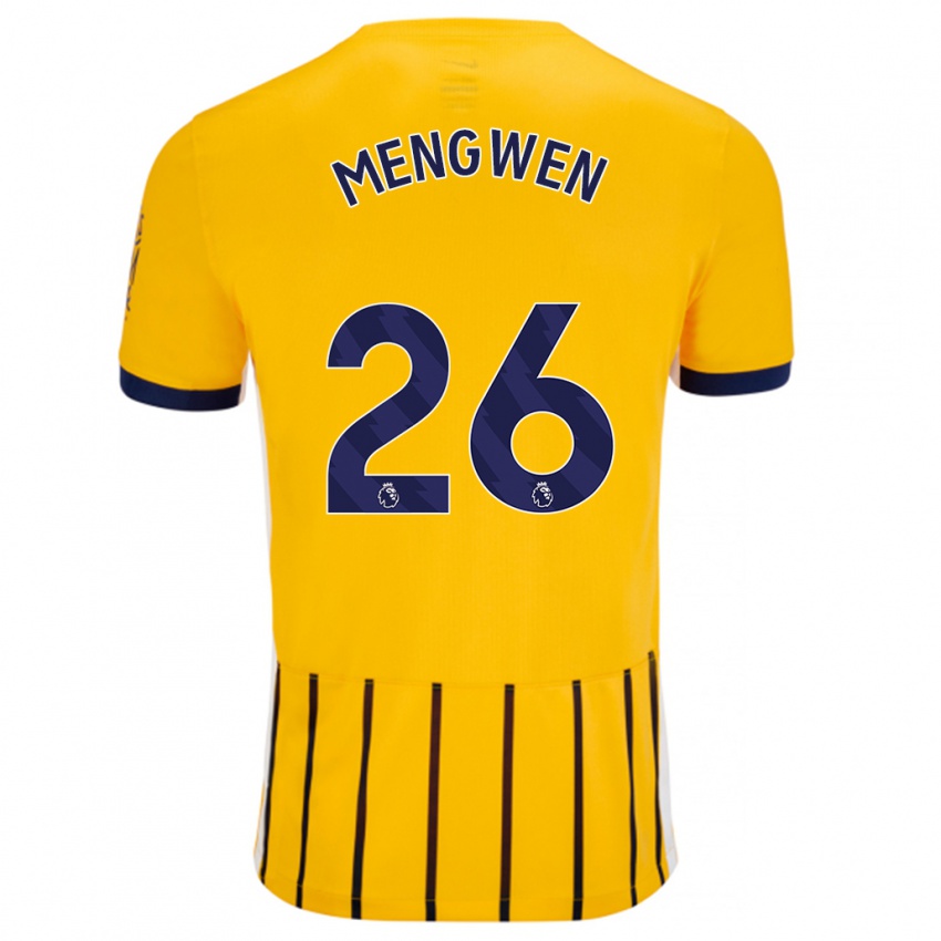 Criança Camisola Li Mengwen #26 Azuis Dourados Alternativa 2024/25 Camisa Brasil