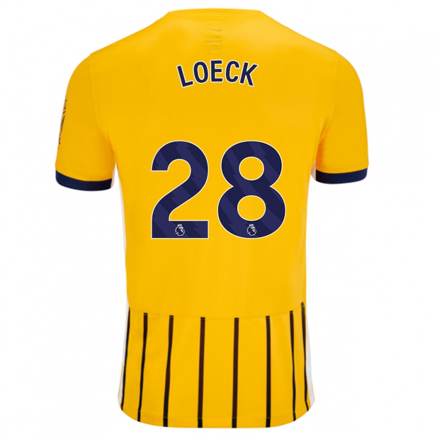 Criança Camisola Melina Loeck #28 Azuis Dourados Alternativa 2024/25 Camisa Brasil