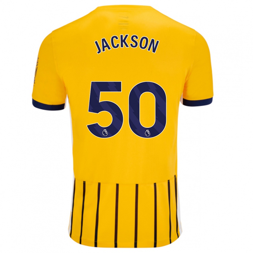 Criança Camisola Ben Jackson #50 Azuis Dourados Alternativa 2024/25 Camisa Brasil