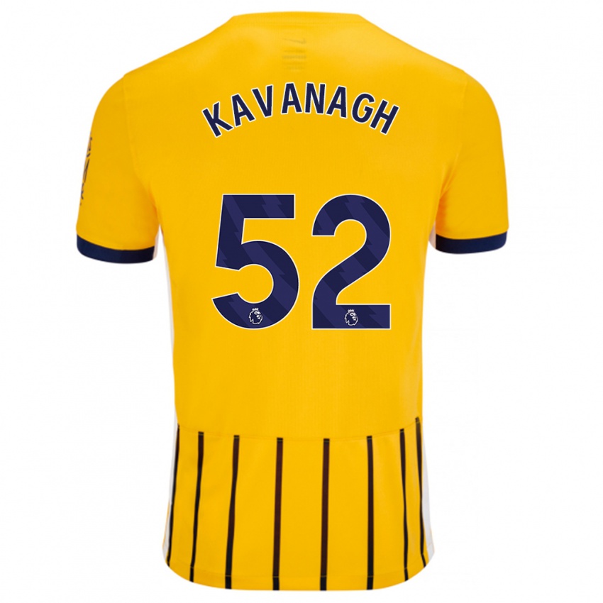 Criança Camisola Leigh Kavanagh #52 Azuis Dourados Alternativa 2024/25 Camisa Brasil