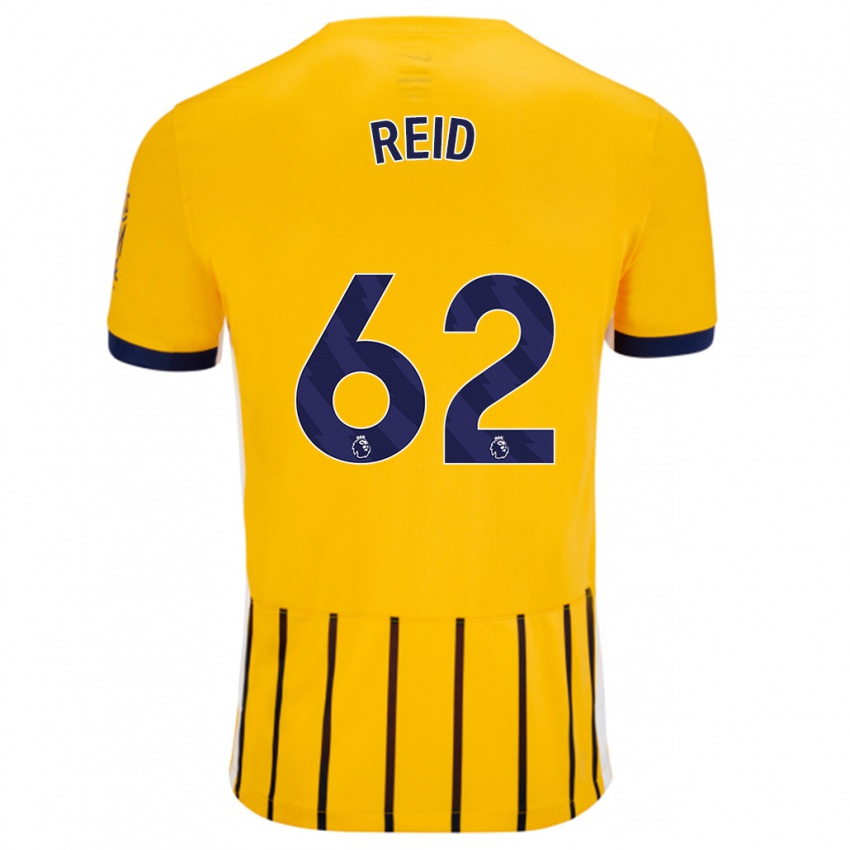 Criança Camisola Tommy Reid #62 Azuis Dourados Alternativa 2024/25 Camisa Brasil