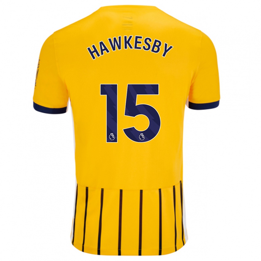 Criança Camisola Mackenzie Hawkesby #15 Azuis Dourados Alternativa 2024/25 Camisa Brasil