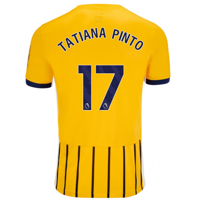 Criança Camisola Tatiana Vanessa Ferreira Pinto #17 Azuis Dourados Alternativa 2024/25 Camisa Brasil