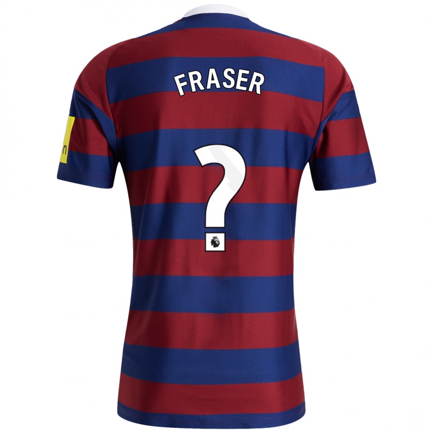 Criança Camisola Ryan Fraser #0 Bordeaux Azul Marinho Alternativa 2024/25 Camisa Brasil