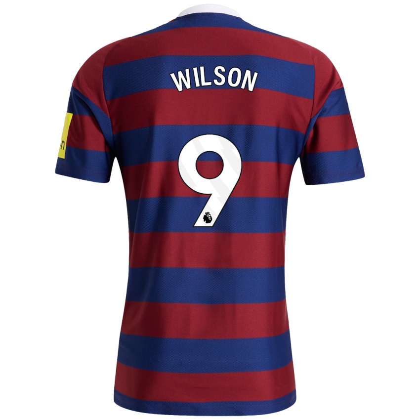 Criança Camisola Callum Wilson #9 Bordeaux Azul Marinho Alternativa 2024/25 Camisa Brasil