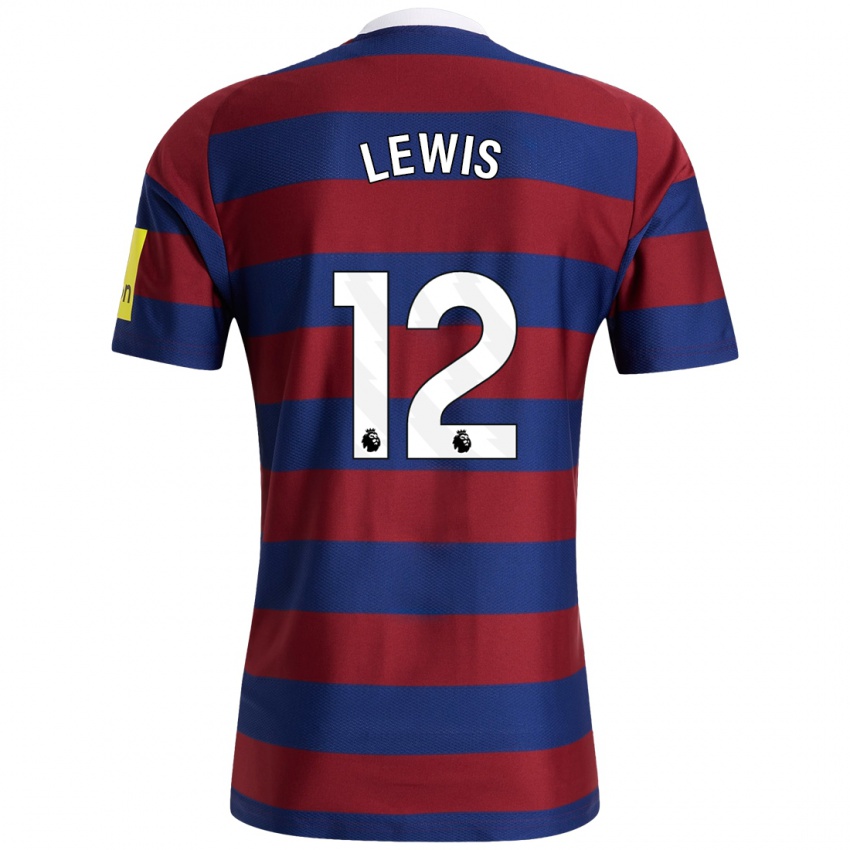 Criança Camisola Jamal Lewis #12 Bordeaux Azul Marinho Alternativa 2024/25 Camisa Brasil