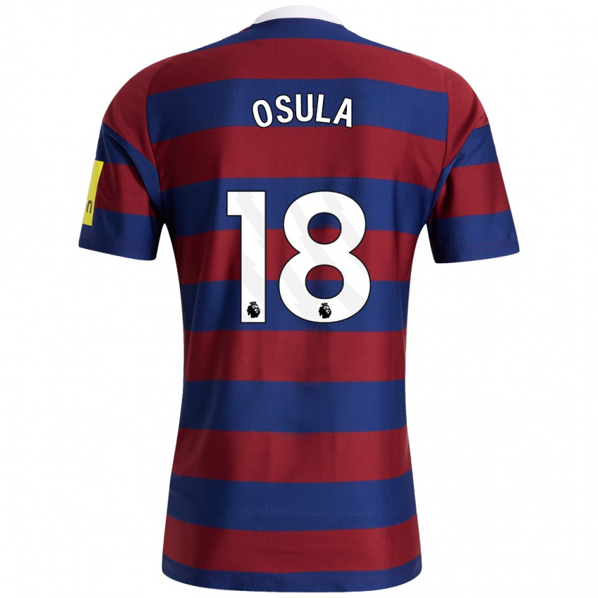 Criança Camisola William Osula #18 Bordeaux Azul Marinho Alternativa 2024/25 Camisa Brasil