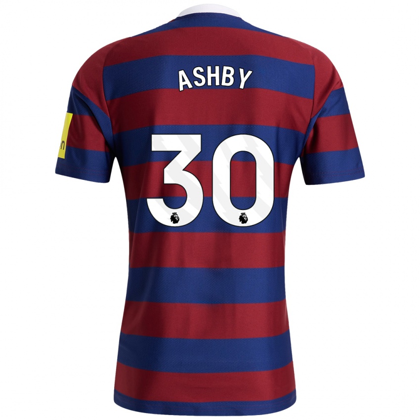 Criança Camisola Harrison Ashby #30 Bordeaux Azul Marinho Alternativa 2024/25 Camisa Brasil