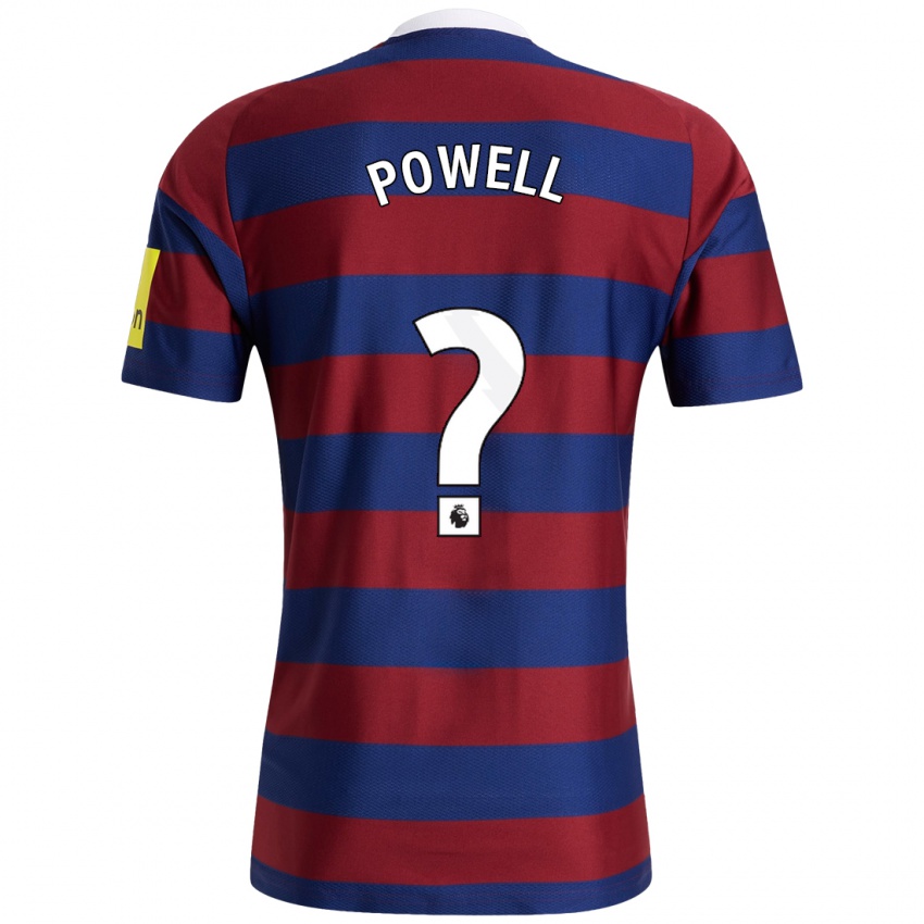 Criança Camisola Harry Powell #0 Bordeaux Azul Marinho Alternativa 2024/25 Camisa Brasil