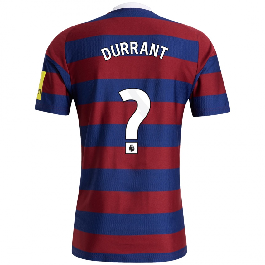 Criança Camisola Jake Durrant #0 Bordeaux Azul Marinho Alternativa 2024/25 Camisa Brasil