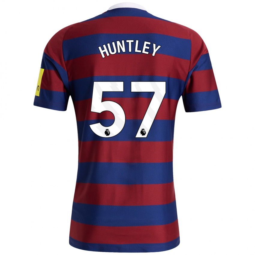 Criança Camisola James Huntley #57 Bordeaux Azul Marinho Alternativa 2024/25 Camisa Brasil