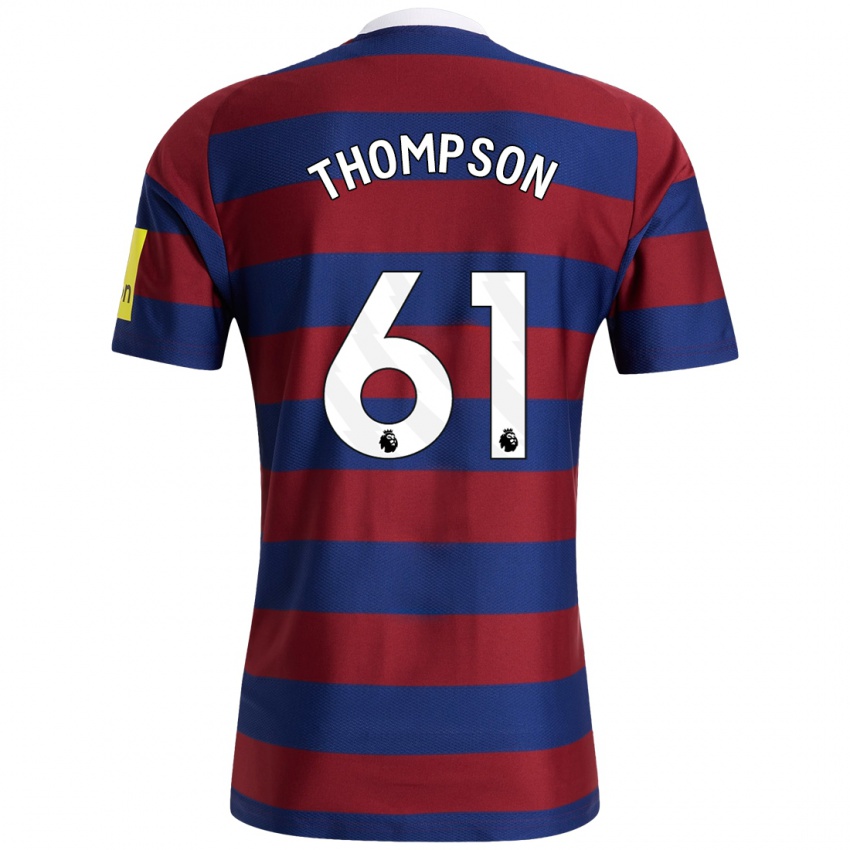 Criança Camisola Max Thompson #61 Bordeaux Azul Marinho Alternativa 2024/25 Camisa Brasil