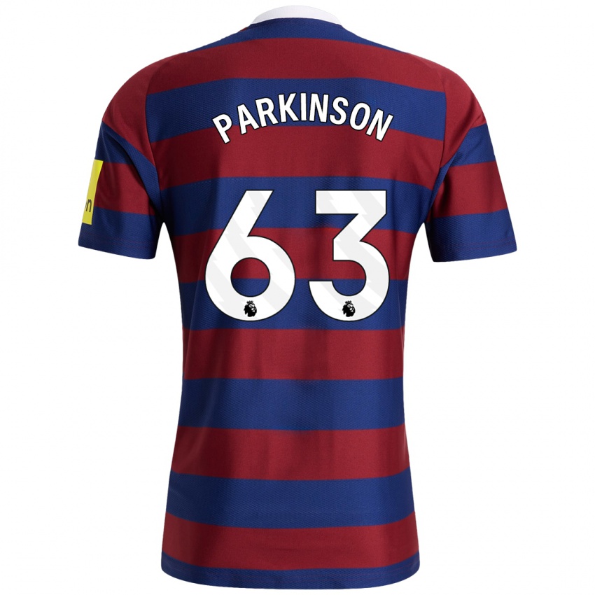 Criança Camisola Ben Parkinson #63 Bordeaux Azul Marinho Alternativa 2024/25 Camisa Brasil