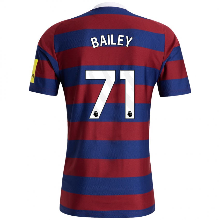 Criança Camisola Scott Bailey #71 Bordeaux Azul Marinho Alternativa 2024/25 Camisa Brasil