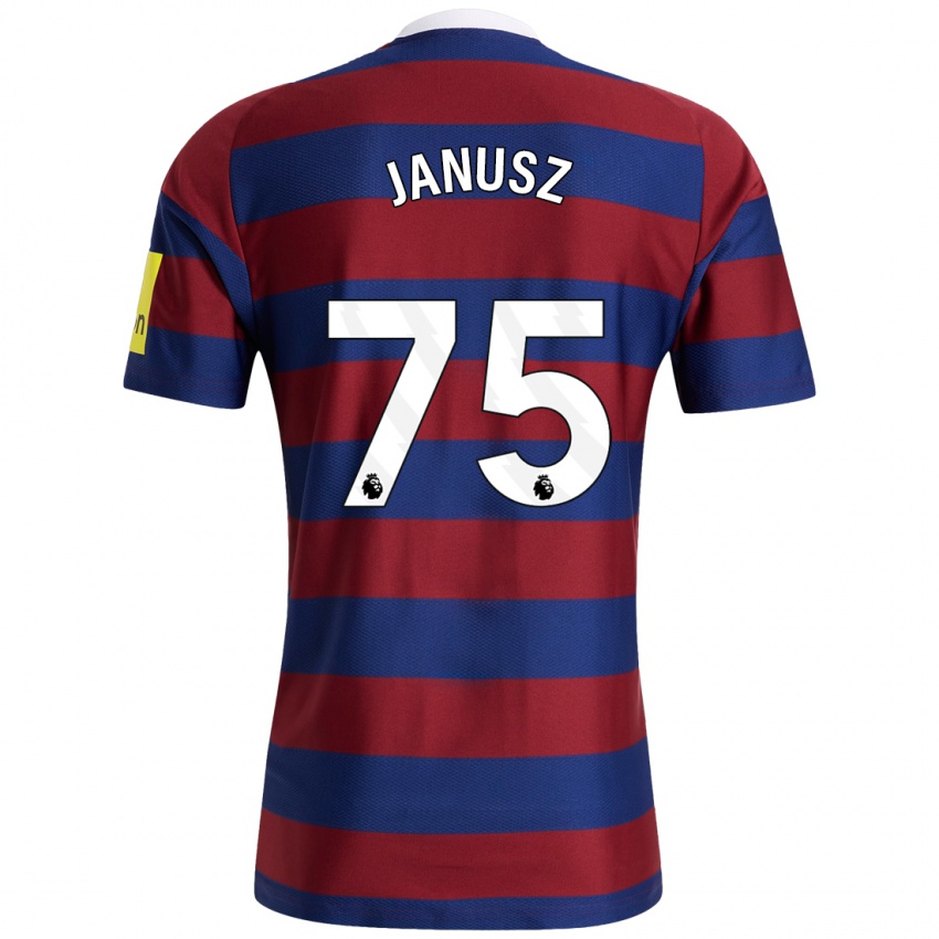 Criança Camisola Adrian Janusz #75 Bordeaux Azul Marinho Alternativa 2024/25 Camisa Brasil