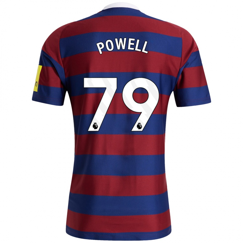 Criança Camisola Rory Powell #79 Bordeaux Azul Marinho Alternativa 2024/25 Camisa Brasil