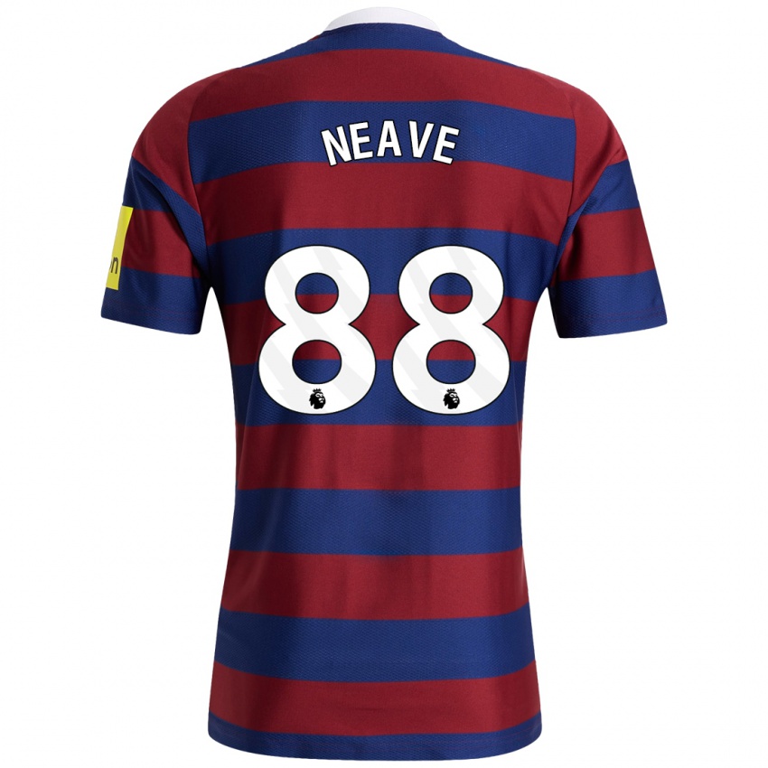 Criança Camisola Sean Neave #88 Bordeaux Azul Marinho Alternativa 2024/25 Camisa Brasil