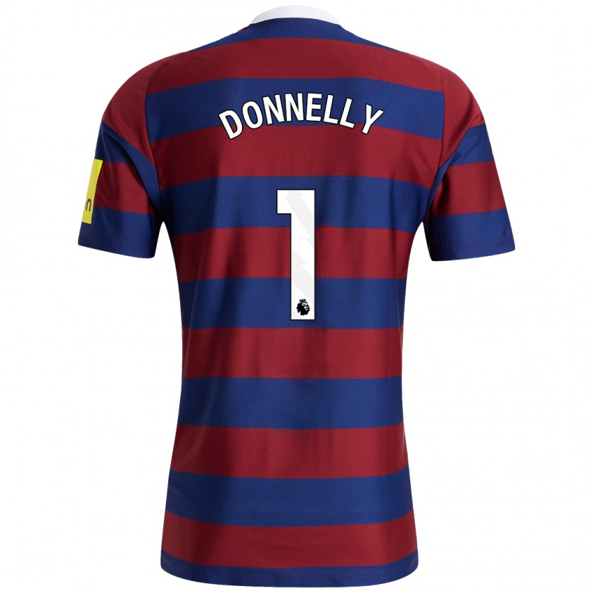 Criança Camisola Grace Donnelly #1 Bordeaux Azul Marinho Alternativa 2024/25 Camisa Brasil