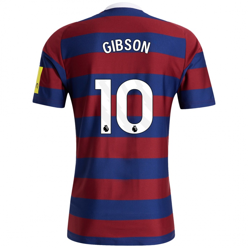 Criança Camisola Georgia Gibson #10 Bordeaux Azul Marinho Alternativa 2024/25 Camisa Brasil