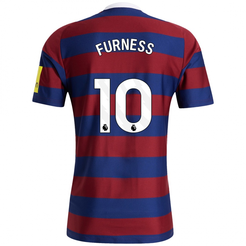 Criança Camisola Rachel Furness #10 Bordeaux Azul Marinho Alternativa 2024/25 Camisa Brasil