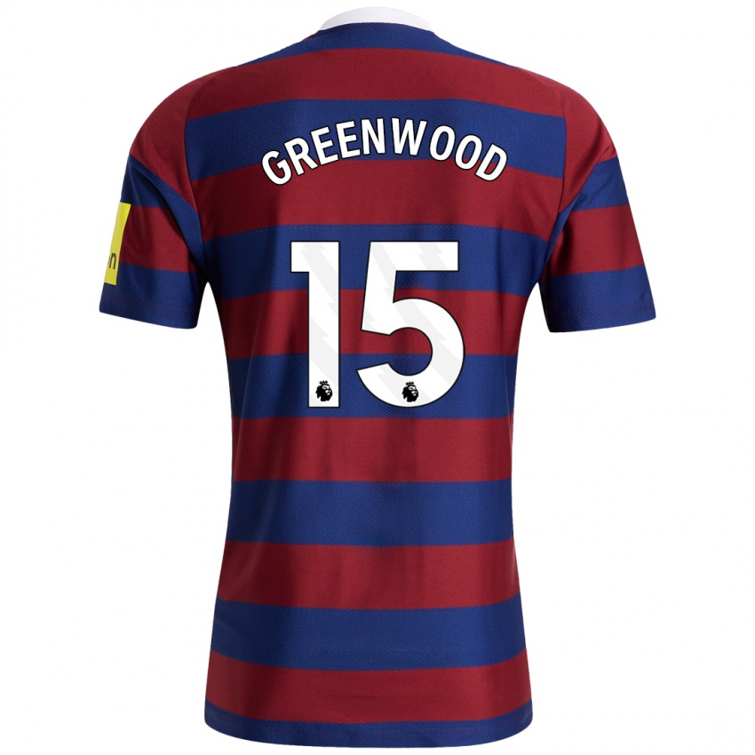 Criança Camisola Hannah Greenwood #15 Bordeaux Azul Marinho Alternativa 2024/25 Camisa Brasil