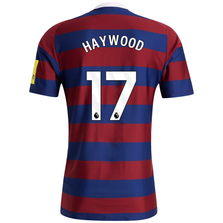 Criança Camisola Sophie Haywood #17 Bordeaux Azul Marinho Alternativa 2024/25 Camisa Brasil