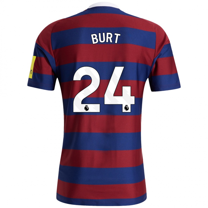 Criança Camisola Daisy Burt #24 Bordeaux Azul Marinho Alternativa 2024/25 Camisa Brasil