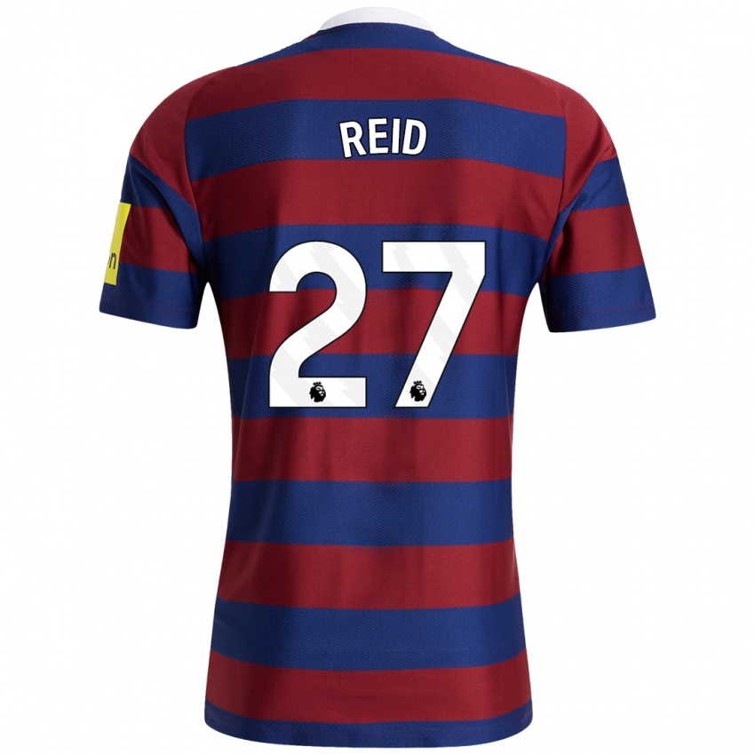 Criança Camisola Hannah Reid #27 Bordeaux Azul Marinho Alternativa 2024/25 Camisa Brasil