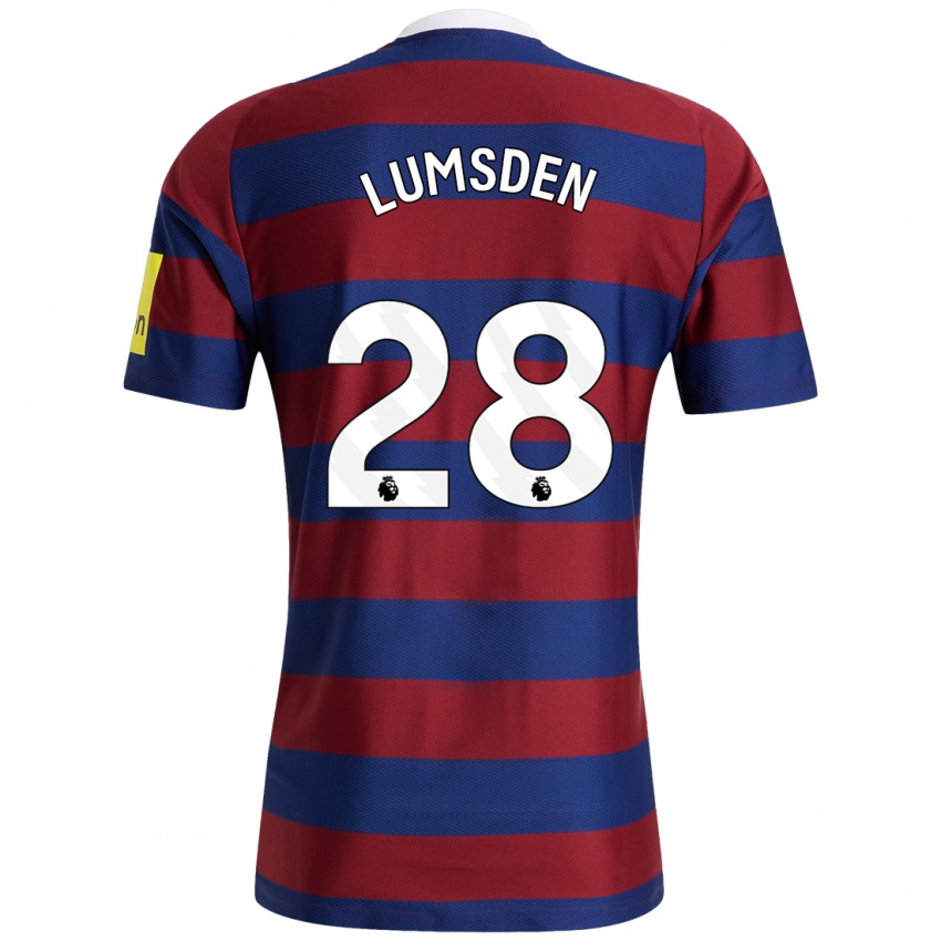 Criança Camisola Beth Lumsden #28 Bordeaux Azul Marinho Alternativa 2024/25 Camisa Brasil