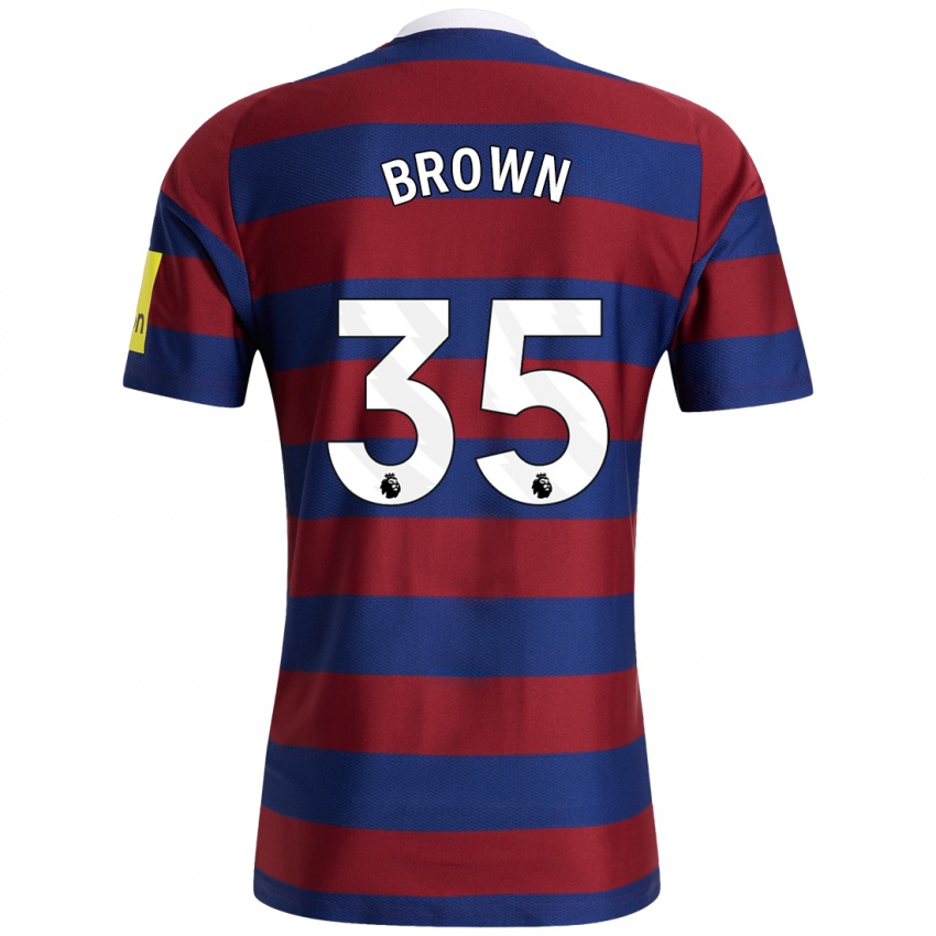 Criança Camisola Will Brown #35 Bordeaux Azul Marinho Alternativa 2024/25 Camisa Brasil