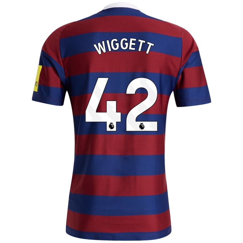 Criança Camisola Charlie Wiggett #42 Bordeaux Azul Marinho Alternativa 2024/25 Camisa Brasil