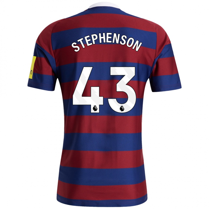 Criança Camisola Dylan Stephenson #43 Bordeaux Azul Marinho Alternativa 2024/25 Camisa Brasil