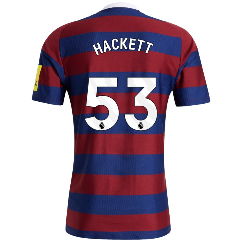 Criança Camisola Jordan Hackett #53 Bordeaux Azul Marinho Alternativa 2024/25 Camisa Brasil