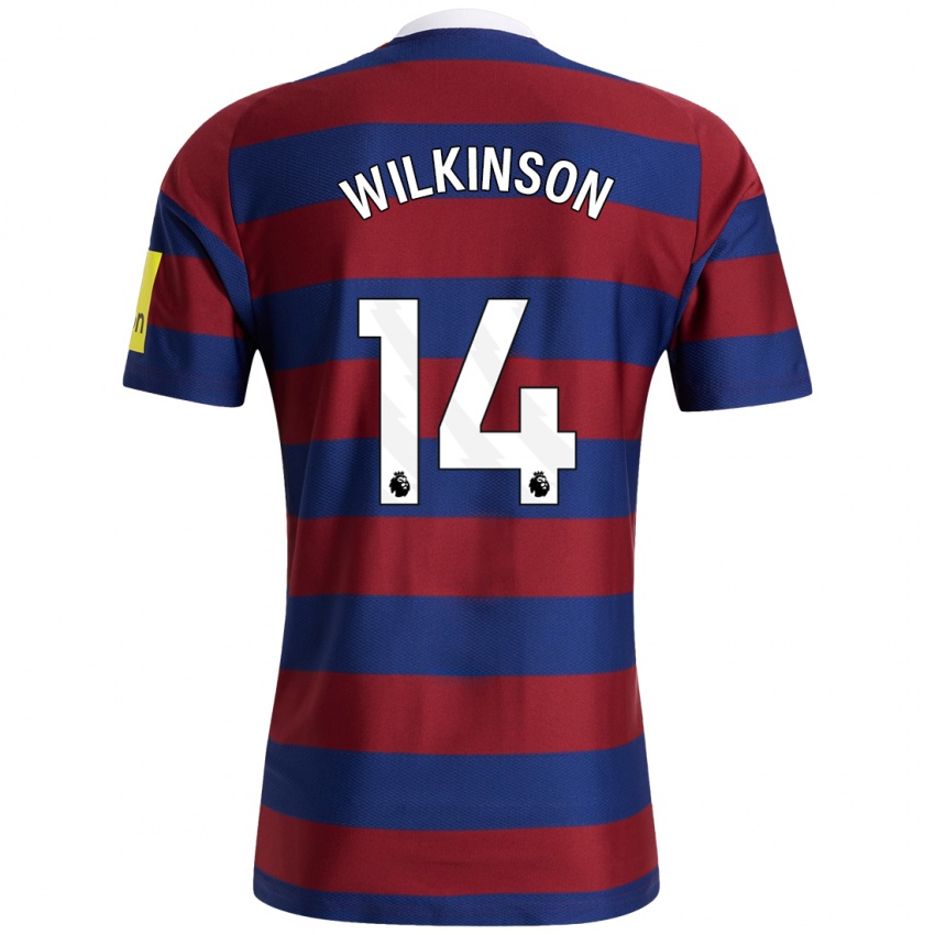 Criança Camisola Sharna Wilkinson #14 Bordeaux Azul Marinho Alternativa 2024/25 Camisa Brasil