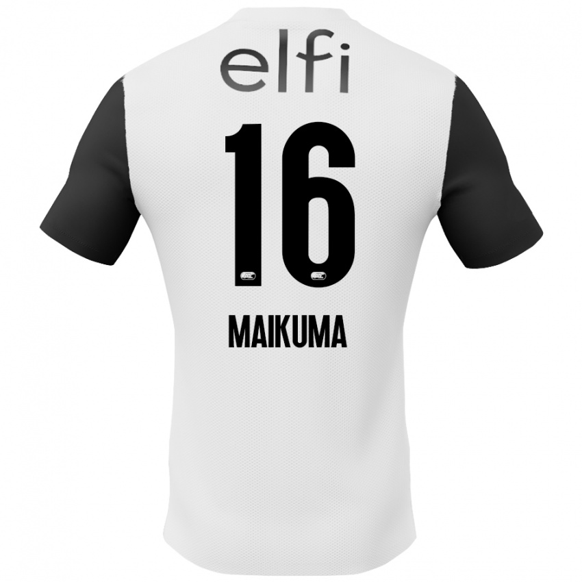 Criança Camisola Seiya Maikuma #16 Preto Branco Alternativa 2024/25 Camisa Brasil