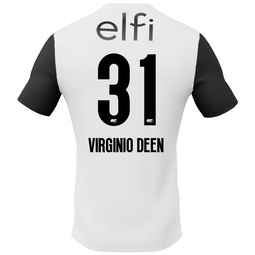 Criança Camisola Daniël Virginio Deen #31 Preto Branco Alternativa 2024/25 Camisa Brasil