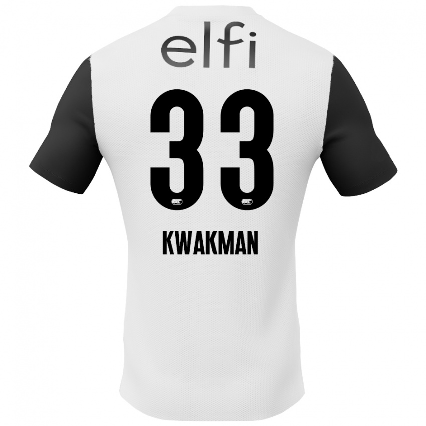 Criança Camisola Dave Kwakman #33 Preto Branco Alternativa 2024/25 Camisa Brasil